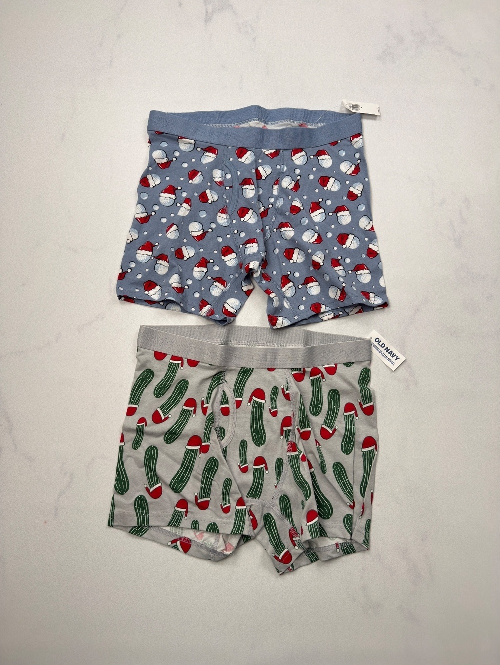 Old Navy Boxer Briefs Multi Holiday Print Lot of 2 - Mens Medium NWT